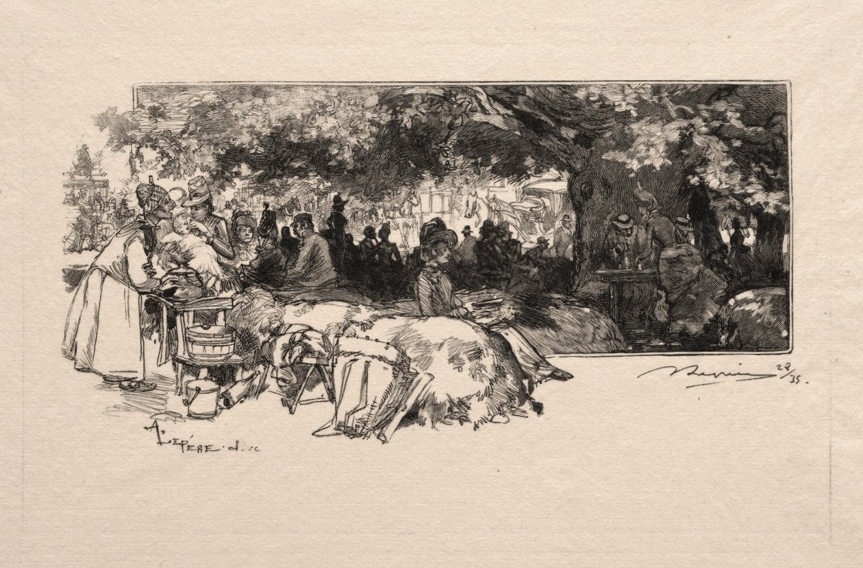Enbart Pichard-matsal av Auguste Louis Lepère