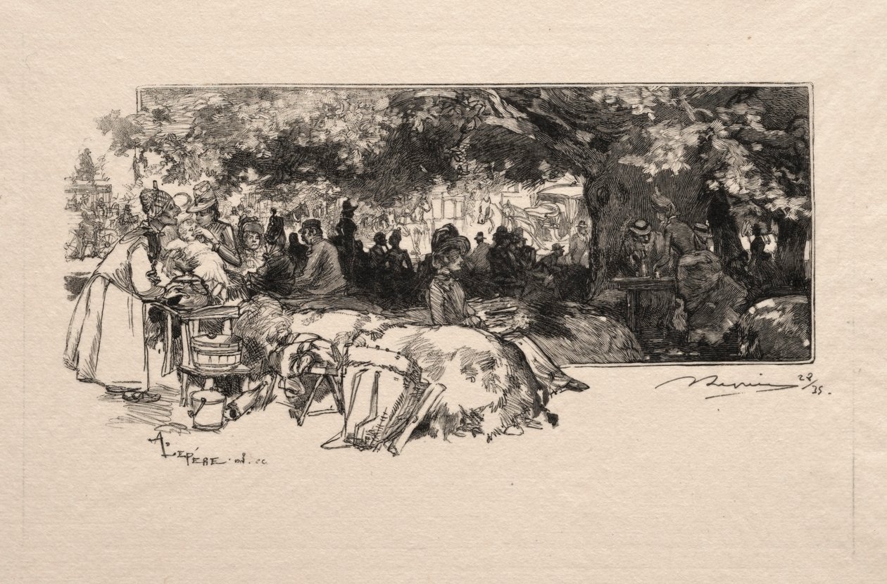 Canteen of Mere Pichard, 1888. av Auguste Louis Lepère