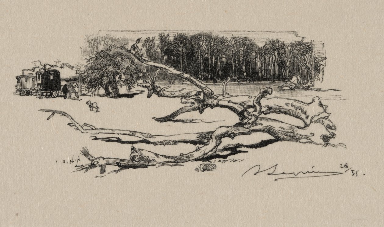 Törnens korsväg av Auguste Louis Lepère