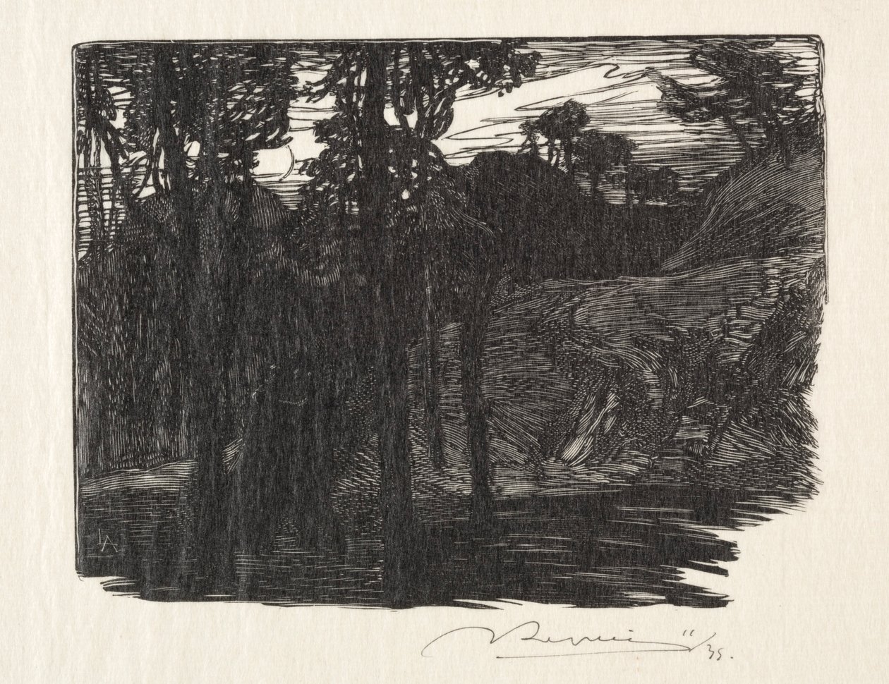 Kväll. av Auguste Louis Lepère