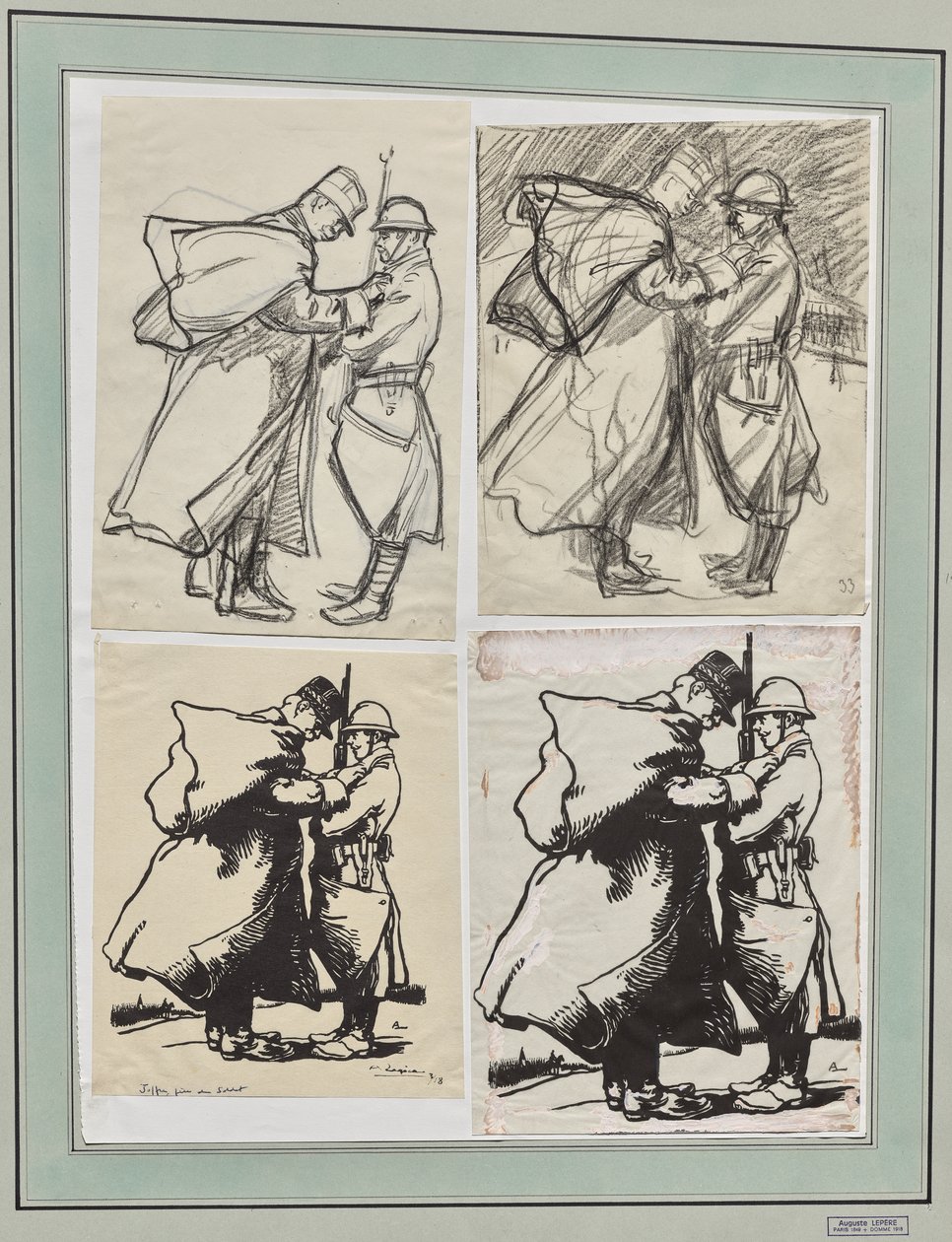Joffre, far till soldaten av Auguste Louis Lepère