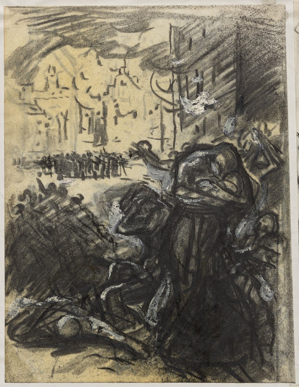 Branden i Louvain av Auguste Louis Lepère