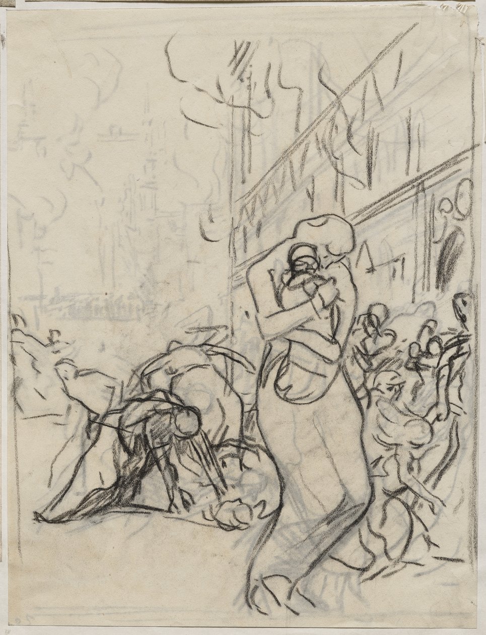 Branden i Louvain av Auguste Louis Lepère