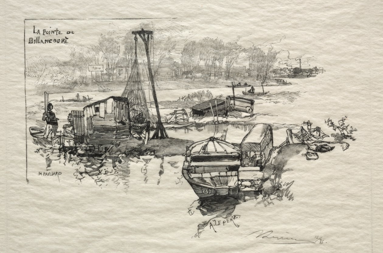 Point of Billancourt av Auguste Louis Lepère
