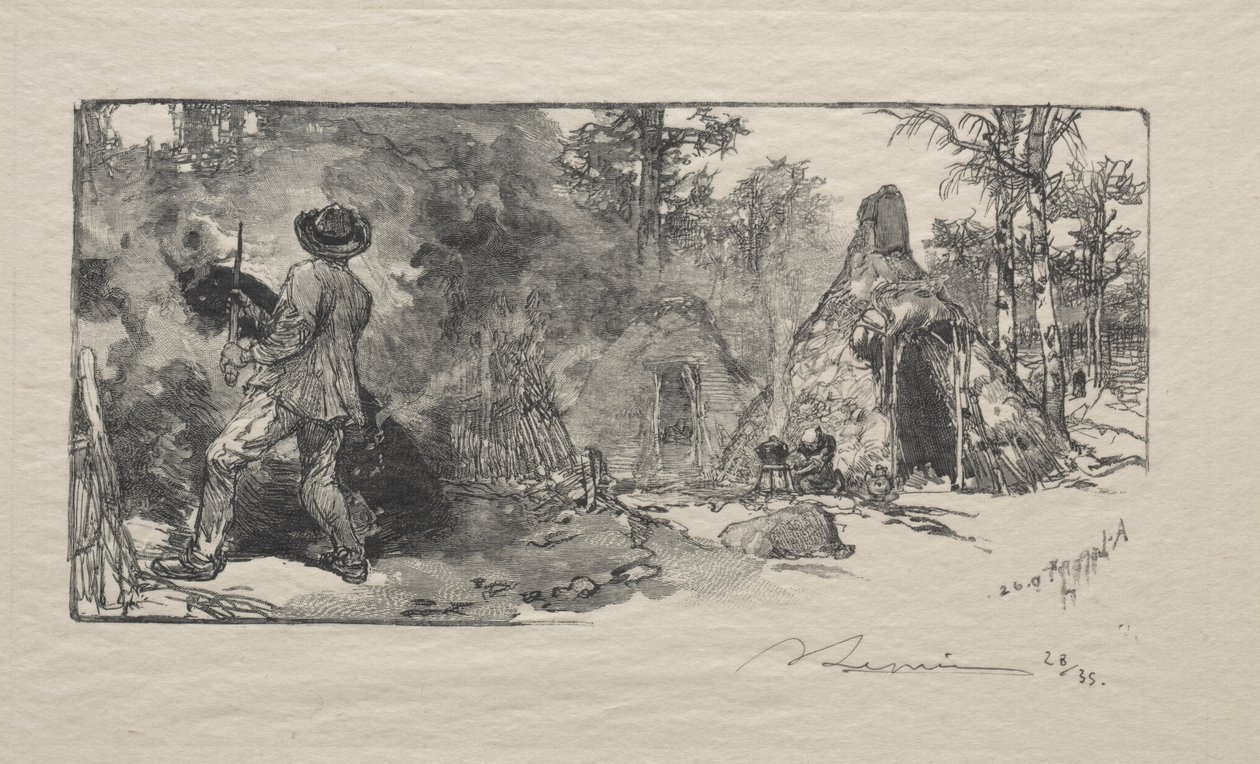 Charbonniererna av Auguste Louis Lepère
