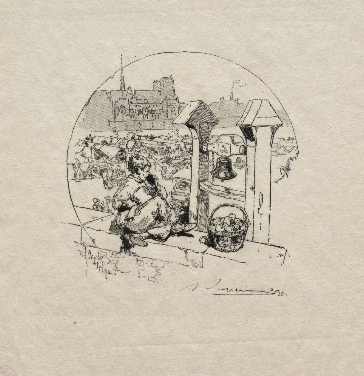 Apple Market, nr 2 av Auguste Louis Lepère
