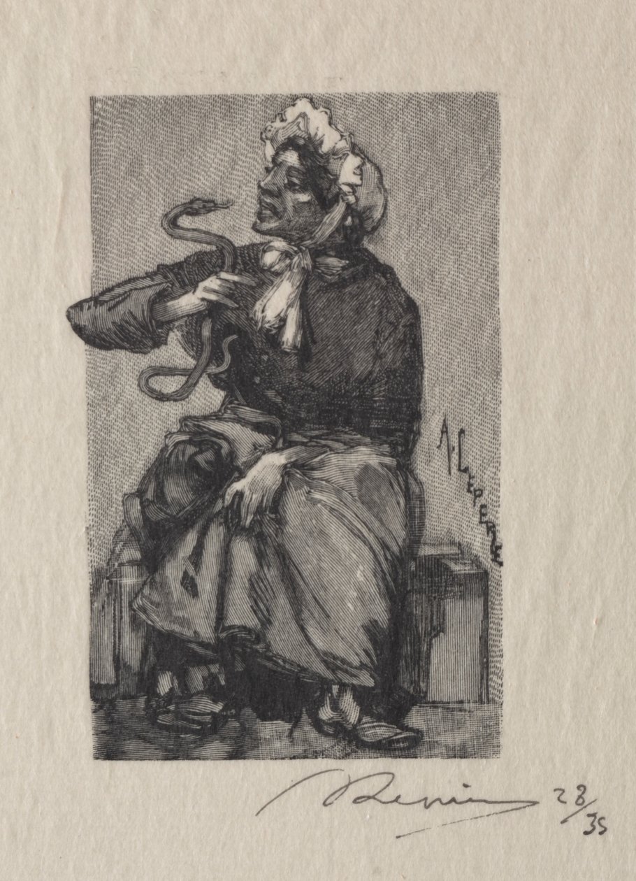 Ormhandlare, 1889. av Auguste Louis Lepère