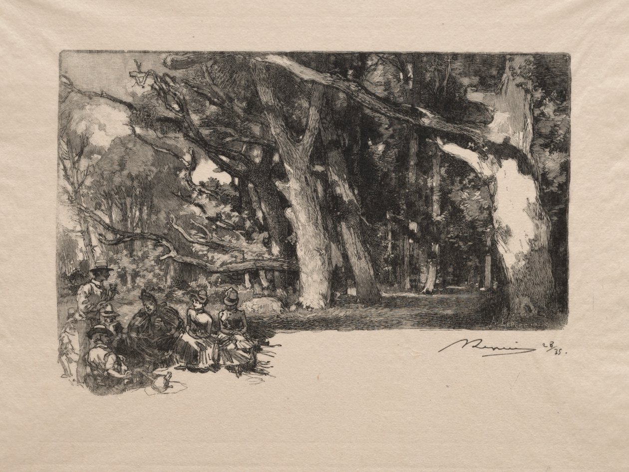Middag i skogen av Auguste Louis Lepère