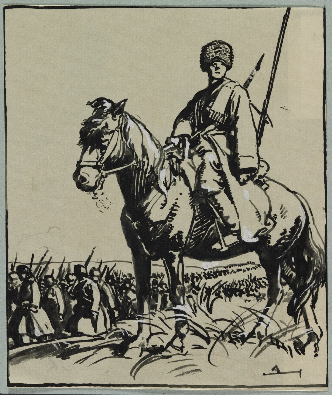 Kosackofficer av Auguste Louis Lepère