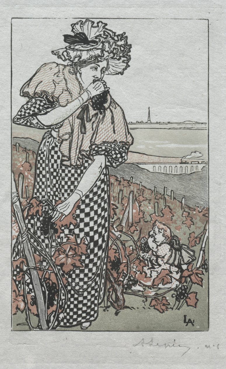 Parisalmanackan, 1897: Höst, 1897. av Auguste Louis Lepère