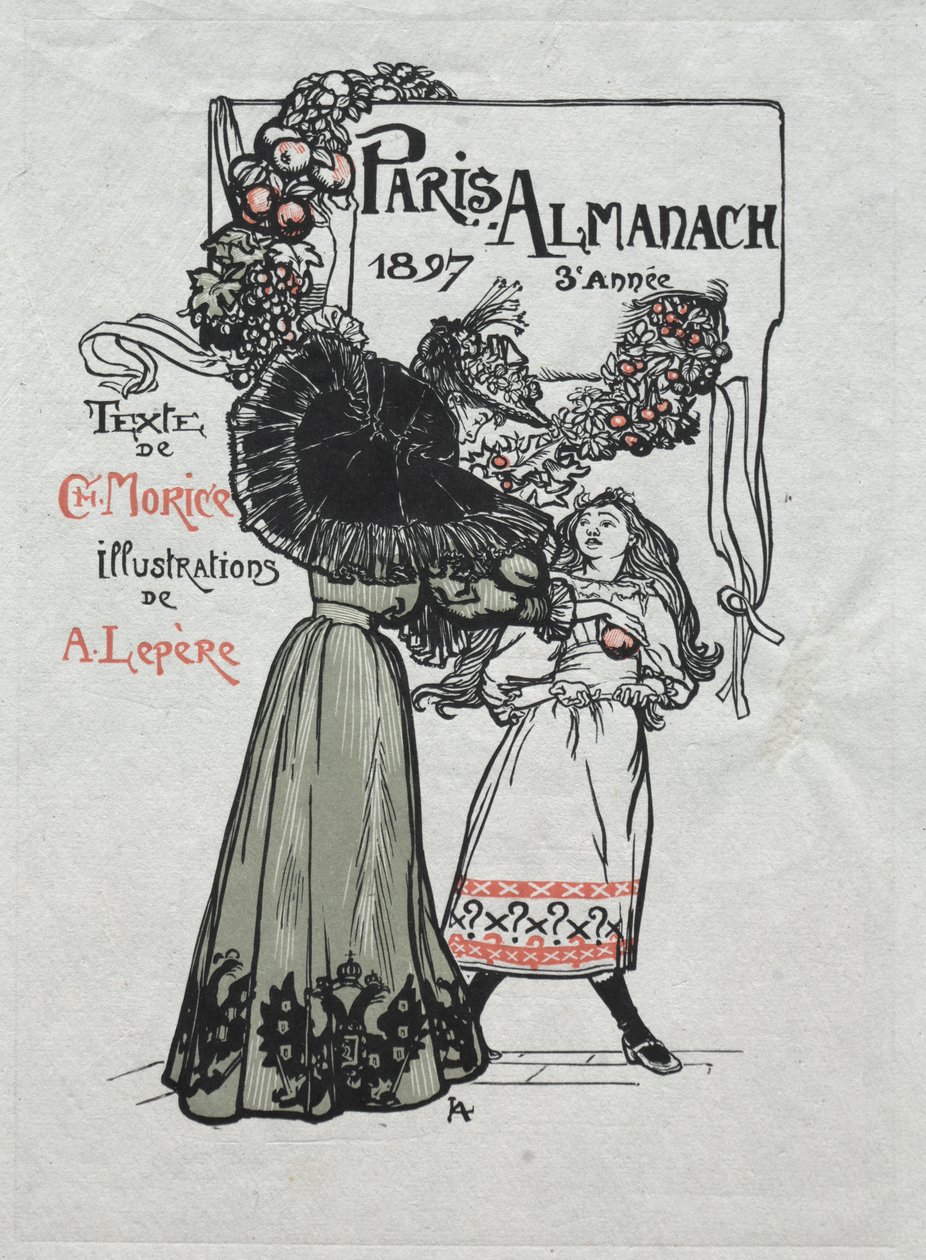 Parisalmanackan, 1897: Omslag av Auguste Louis Lepère