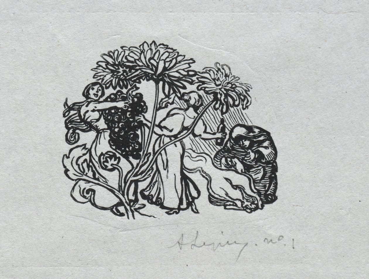 Parisalmanackan, 1897: Svansstycke, höst av Auguste Louis Lepère