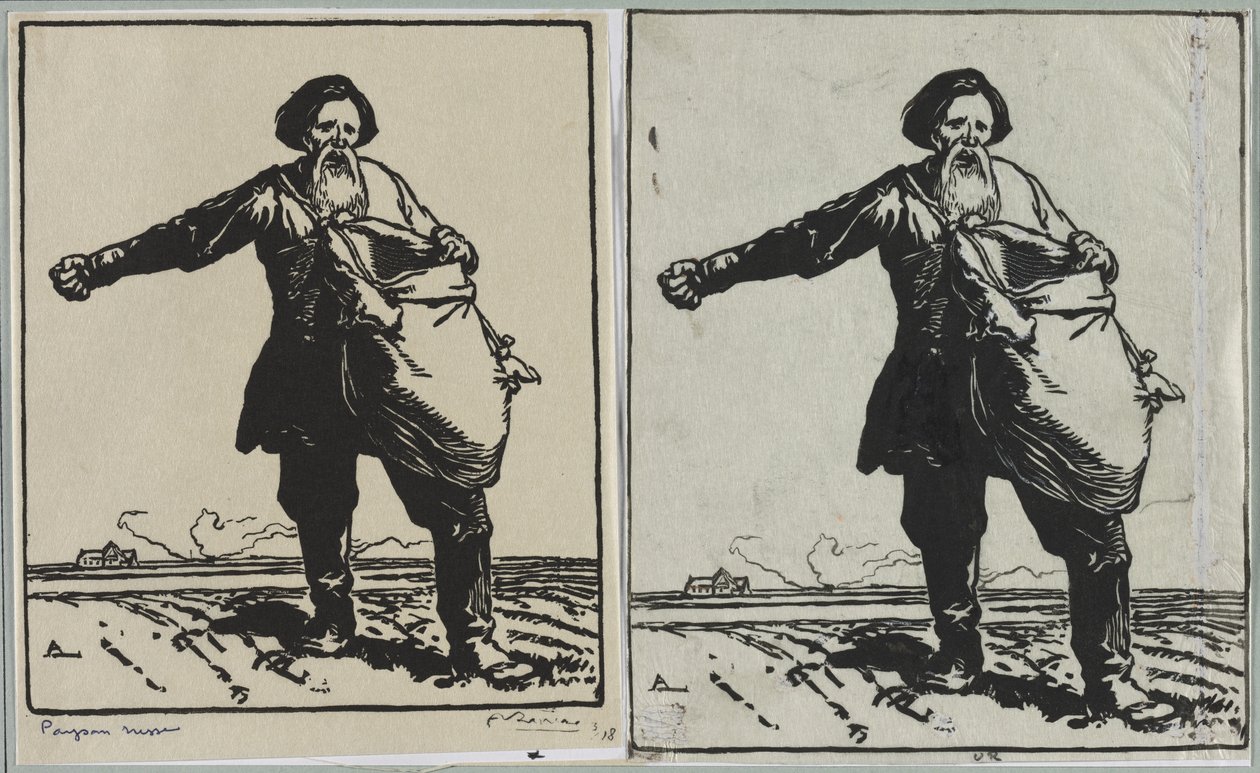 rysk bonde av Auguste Louis Lepère