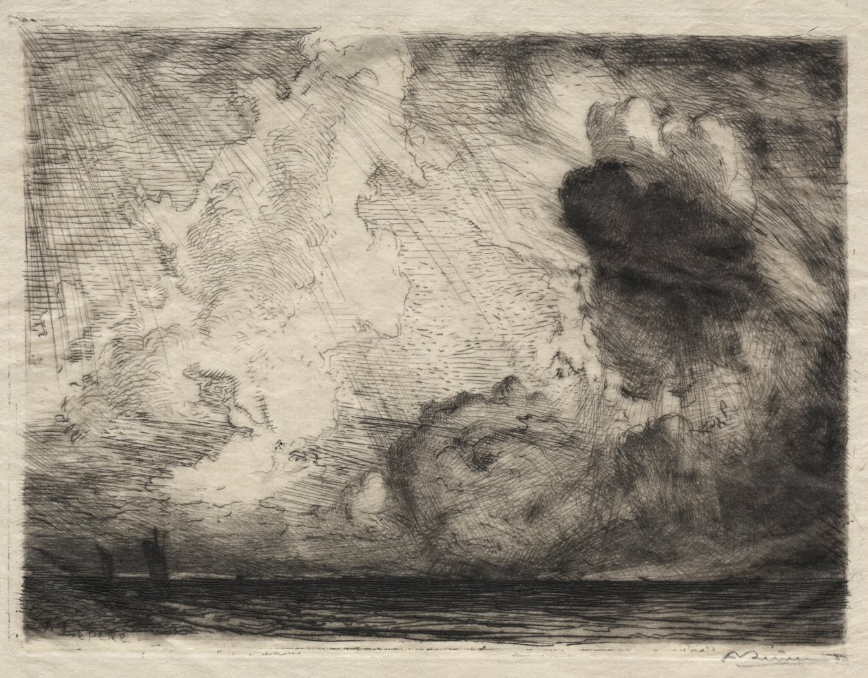 Havslandskap av Auguste Louis Lepère