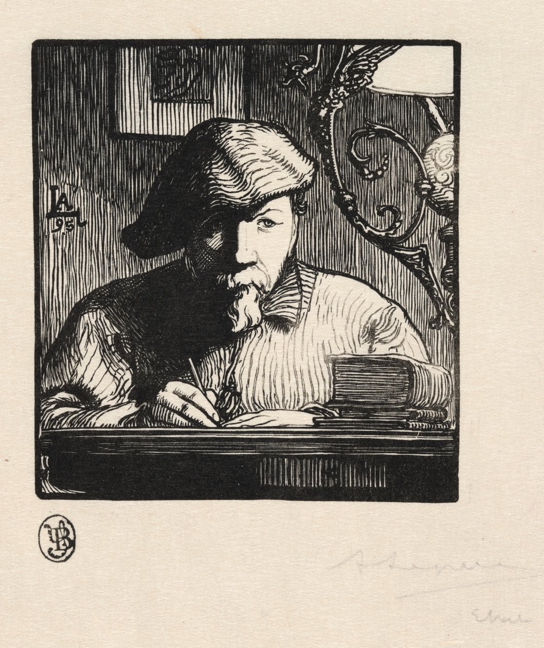 Självporträtt av Auguste Louis Lepère