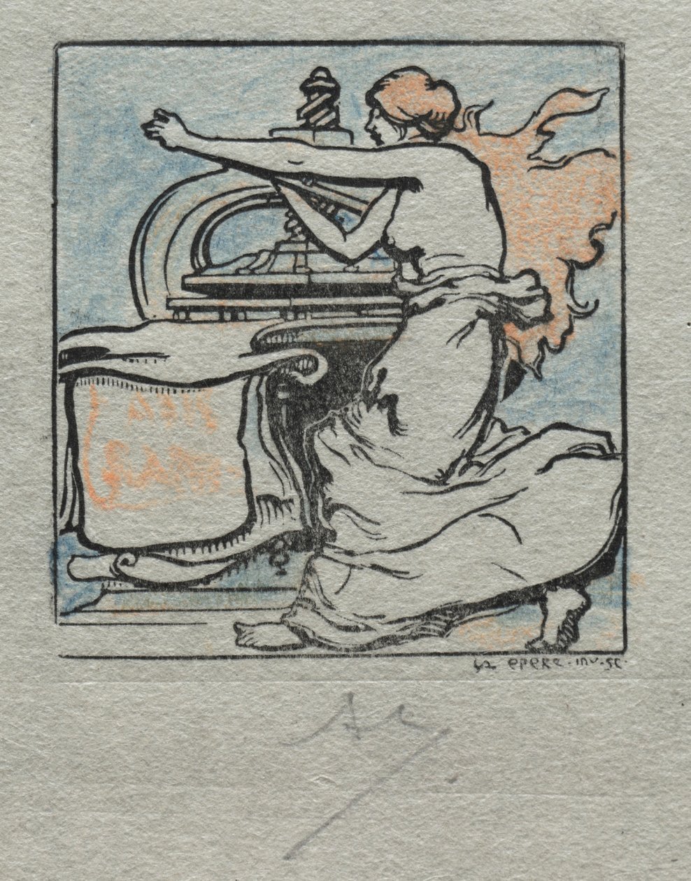 Skrivaren. av Auguste Louis Lepère