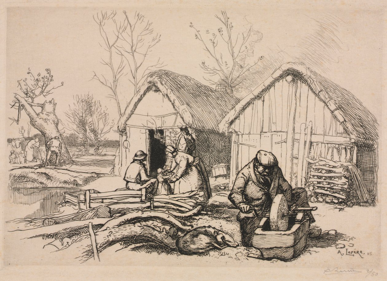 Vedhuggarens hus (Vendée) av Auguste Louis Lepère