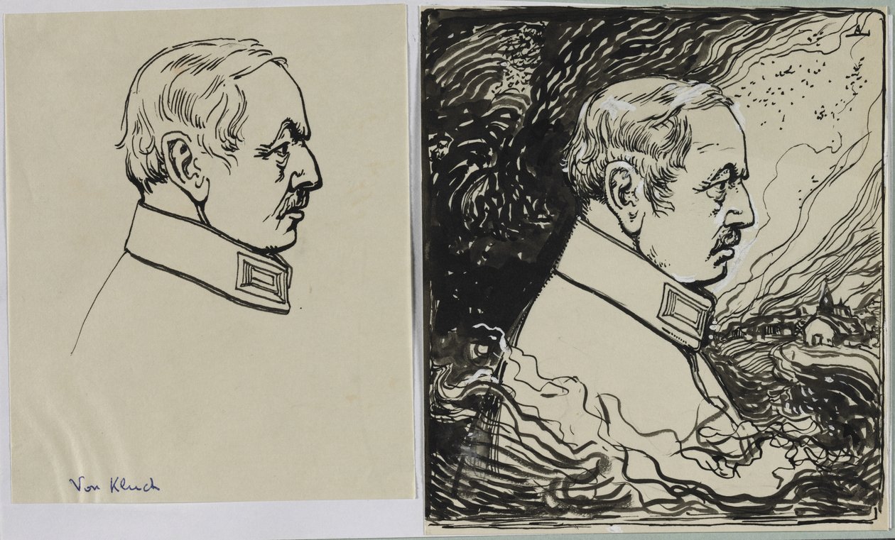 Av Kluck, 1914. av Auguste Louis Lepère