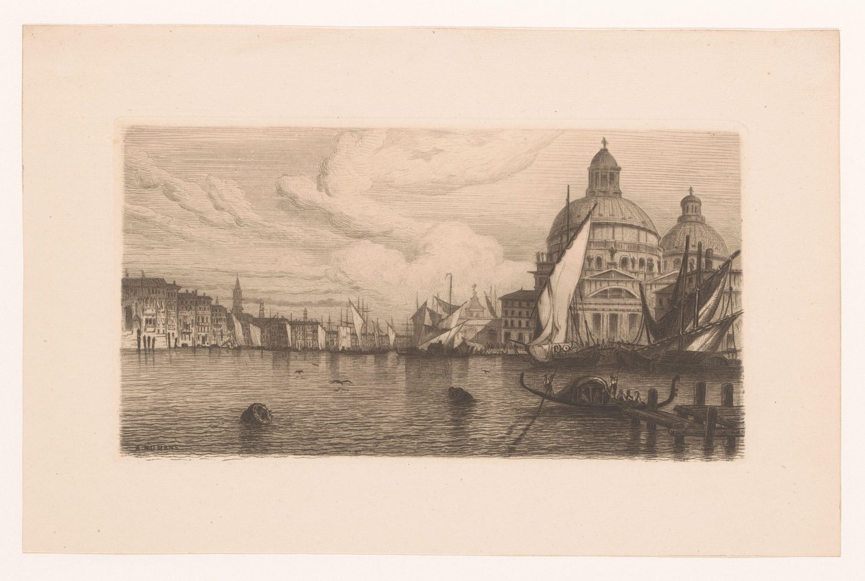 Canale Grande i Venedig av Auguste Numans
