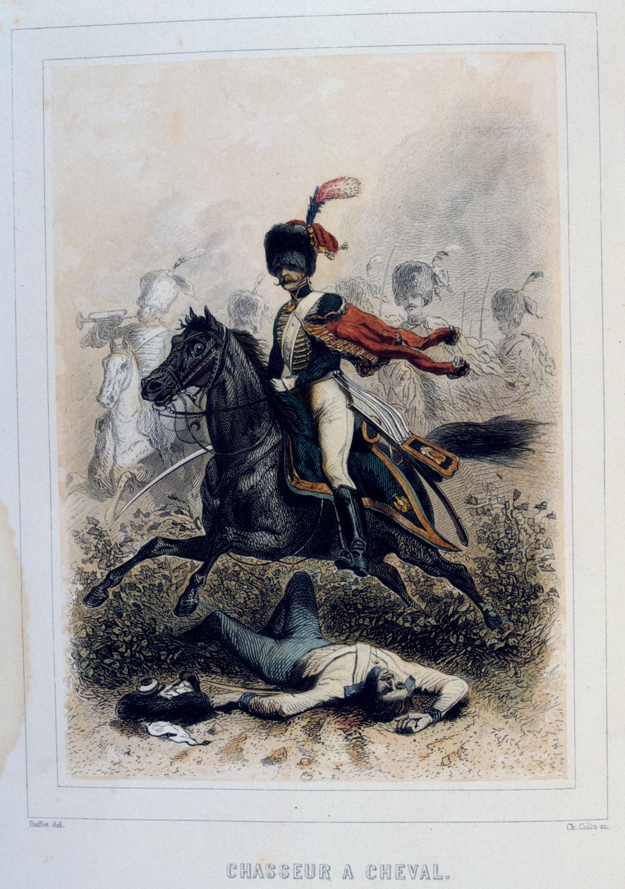 Chasseurs à Cheval, lätt kavalleri, 1859. av Auguste Raffet