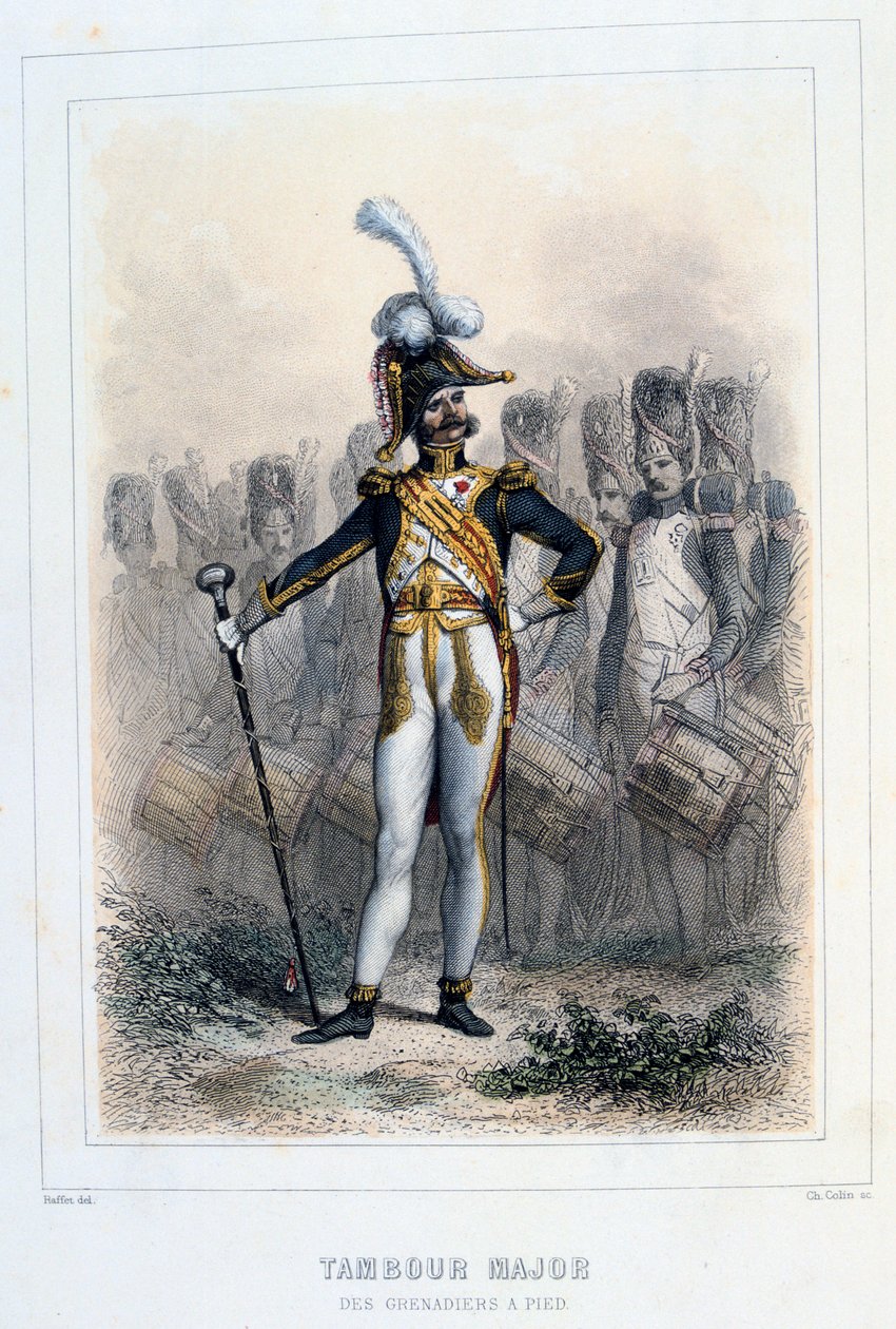Trummajor i Grenadiers-à-Pied, 1859. av Auguste Raffet