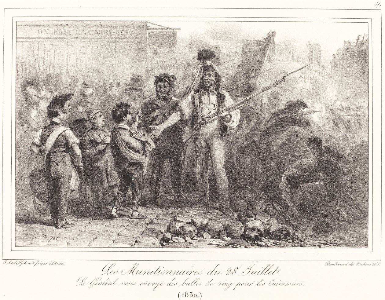 28 juli Ammunition av Auguste Raffet