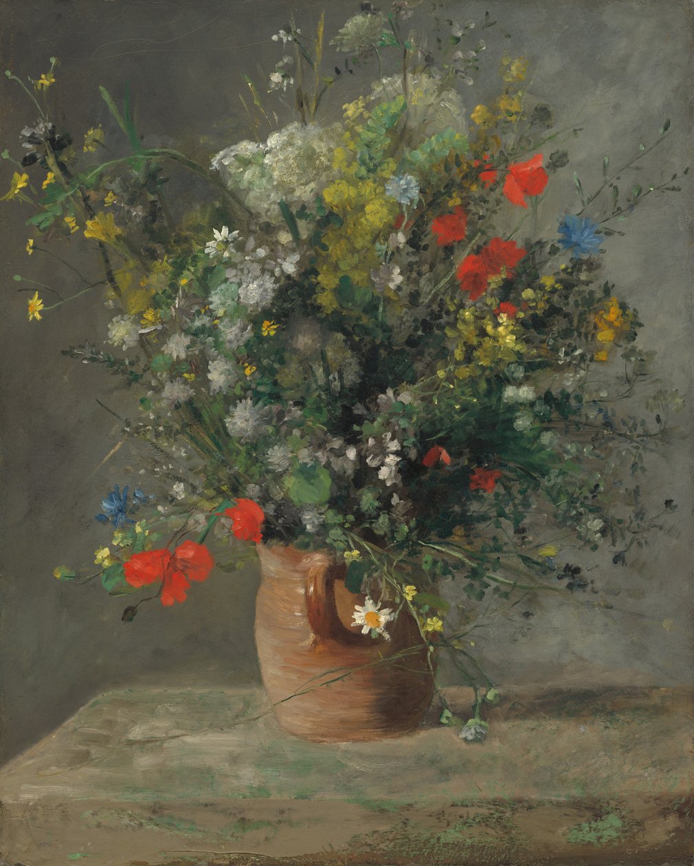 Blommor i en vas av Auguste Renoir