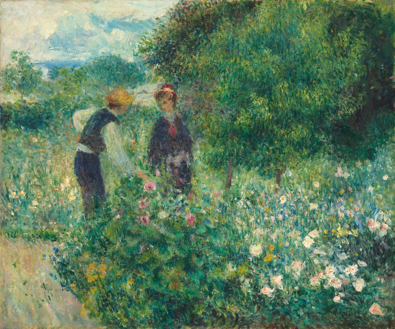 Plocka blommor av Auguste Renoir