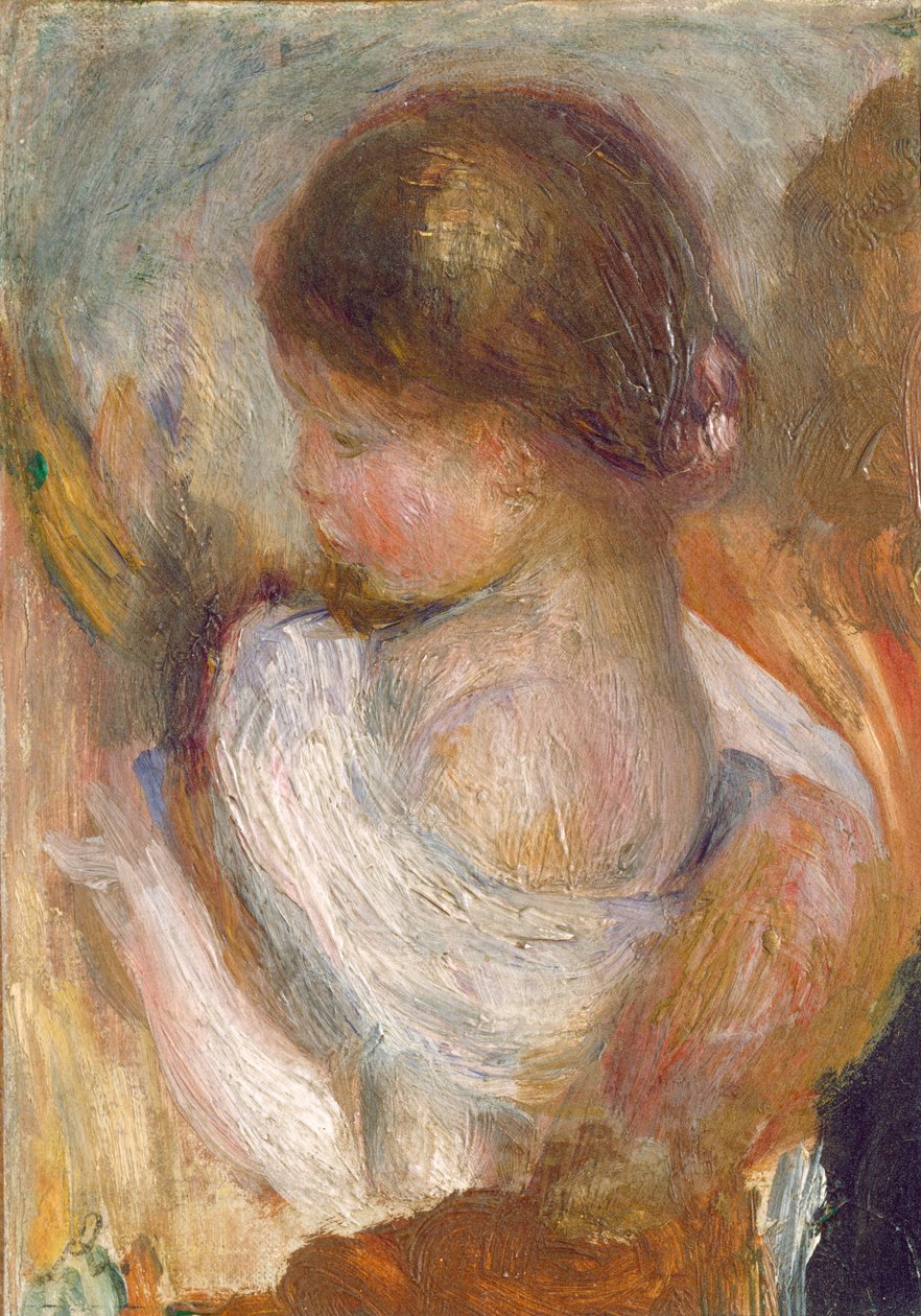 Ung flickaläsning av Auguste Renoir