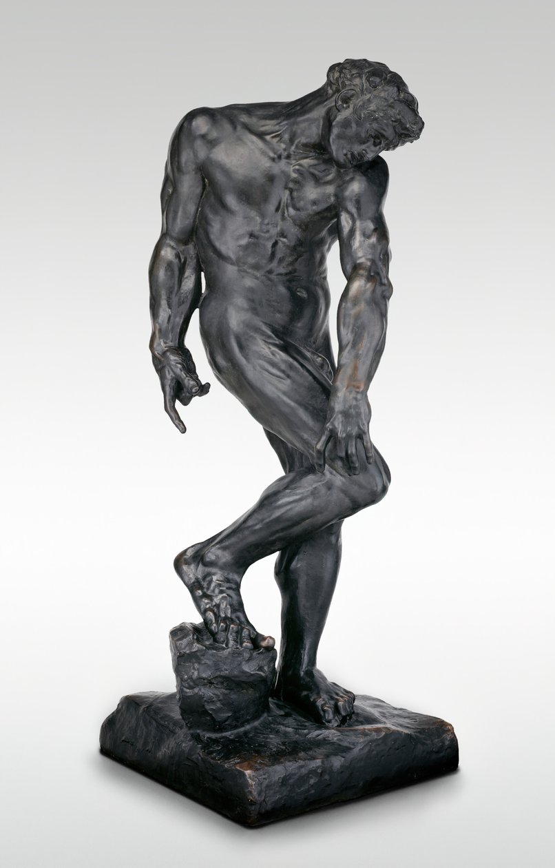 Adam, modellerad 1881, cast ca 1924. av Auguste Rodin