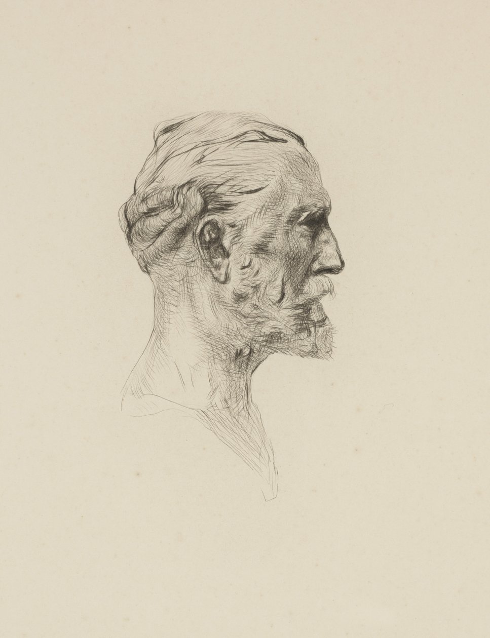 Antonin Proust, ca 1884 (etsning) av Auguste Rodin