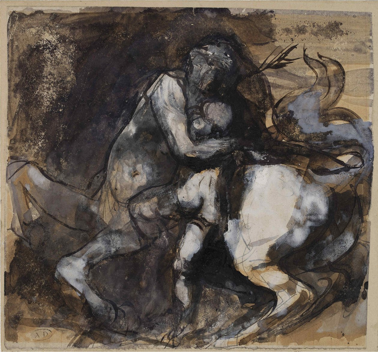 Kentaur och barn, ca. 1890. av Auguste Rodin