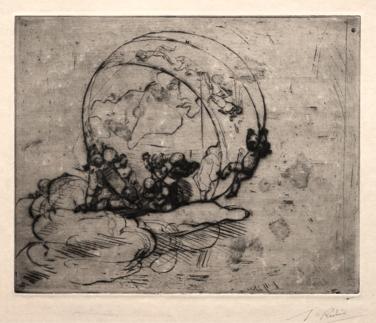 Cupids som leder världen, 1881. av Auguste Rodin