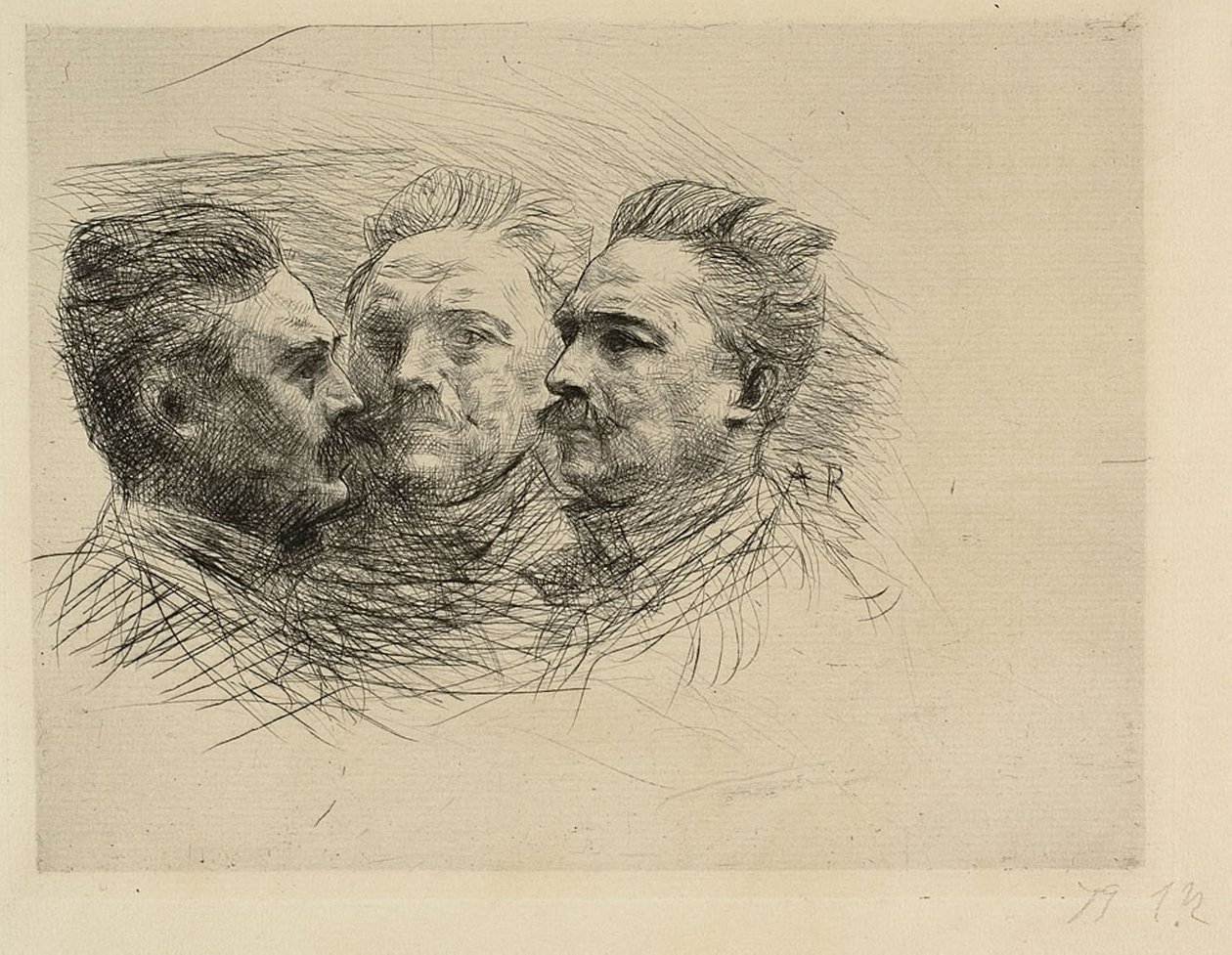 Porträtt av Henri Becque av Auguste Rodin