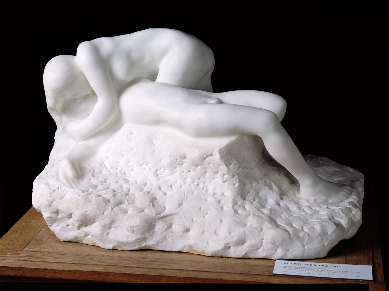 Adonis död, efter 1888 (marmor) av Auguste Rodin