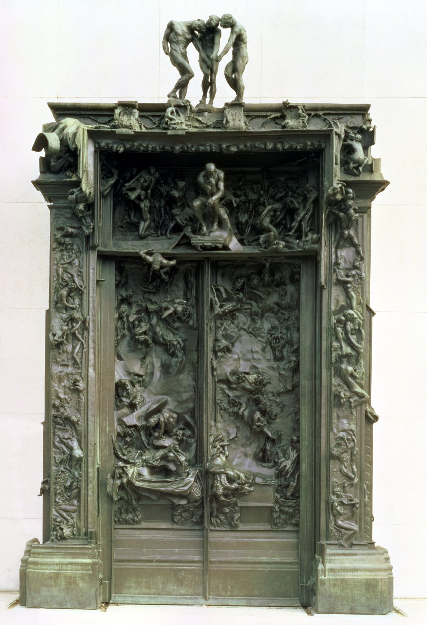 Helvetets portar, 1880-90 (brons) av Auguste Rodin