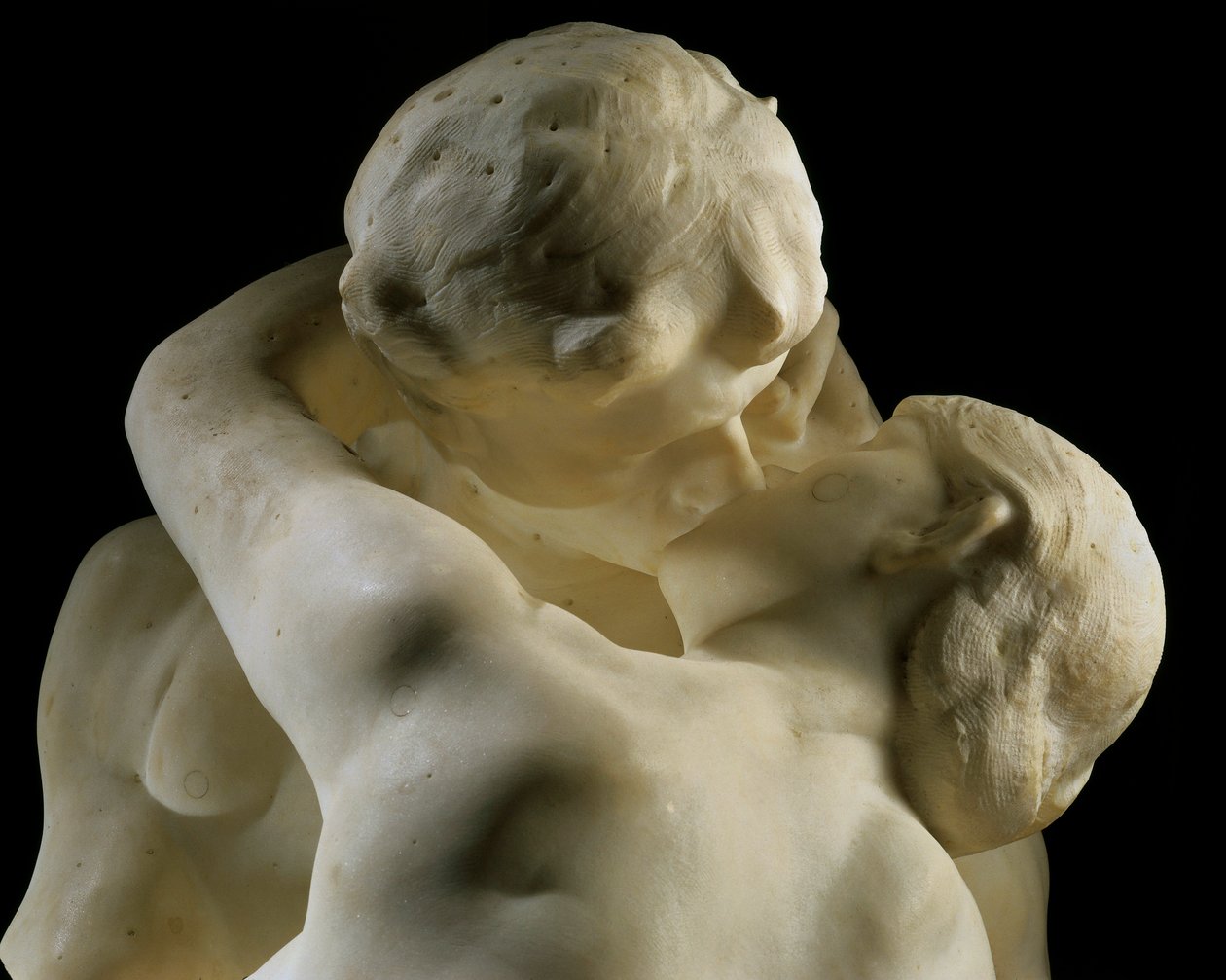 "Kyssen" (detalj) 1888-1889 (marmor) av Auguste Rodin
