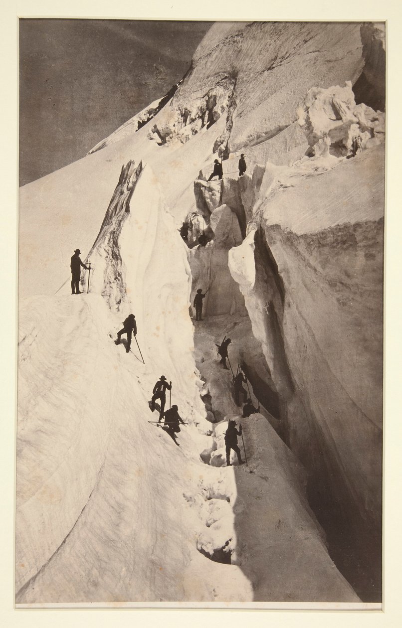 Mont Blanc, The Crevasse av Auguste Rosalie Bisson