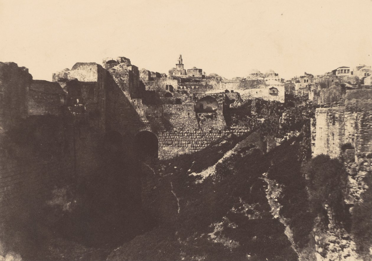 Jerusalem. Inhägnad av templet. Probatic pool 1 av Auguste Salzmann