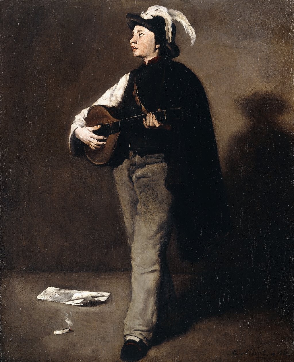 Mandolinspelaren, 1862 av Auguste Theodule Ribot