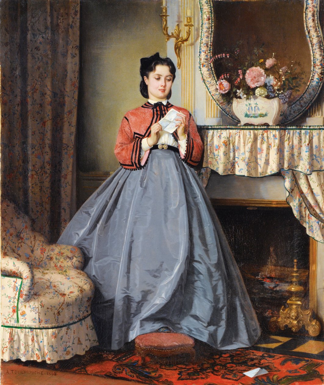 Kärleksbrevet av Auguste Toulmouche