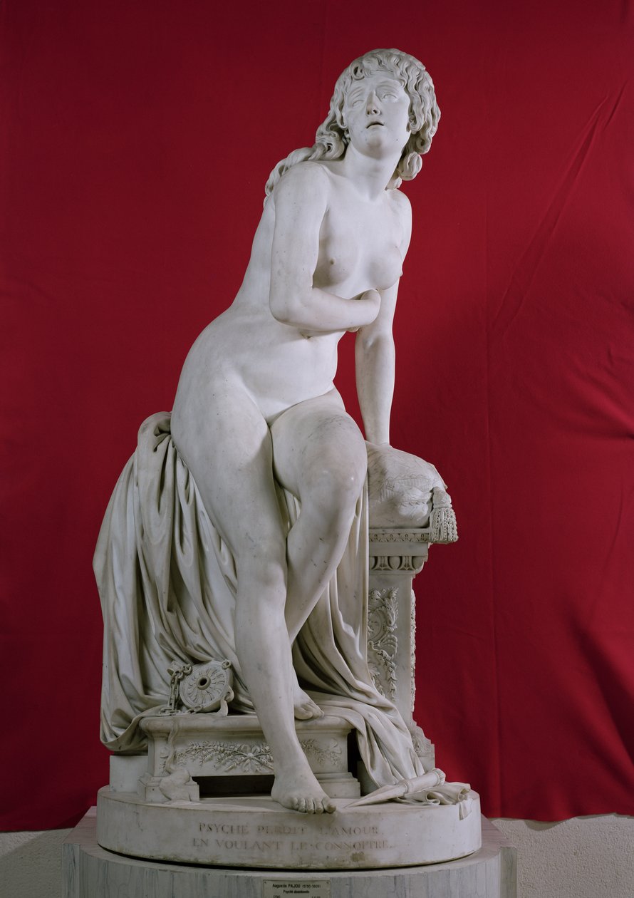 Den övergivna Psyche, 1790 (marmor) av Augustin Pajou