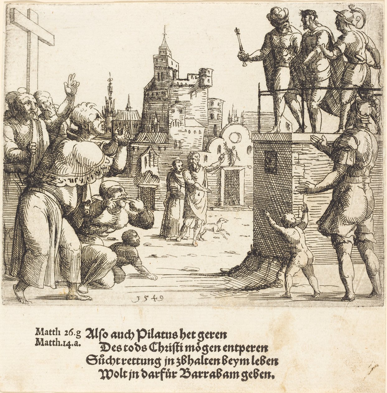 Se mannen, 1549 av Augustin Hirschvogel