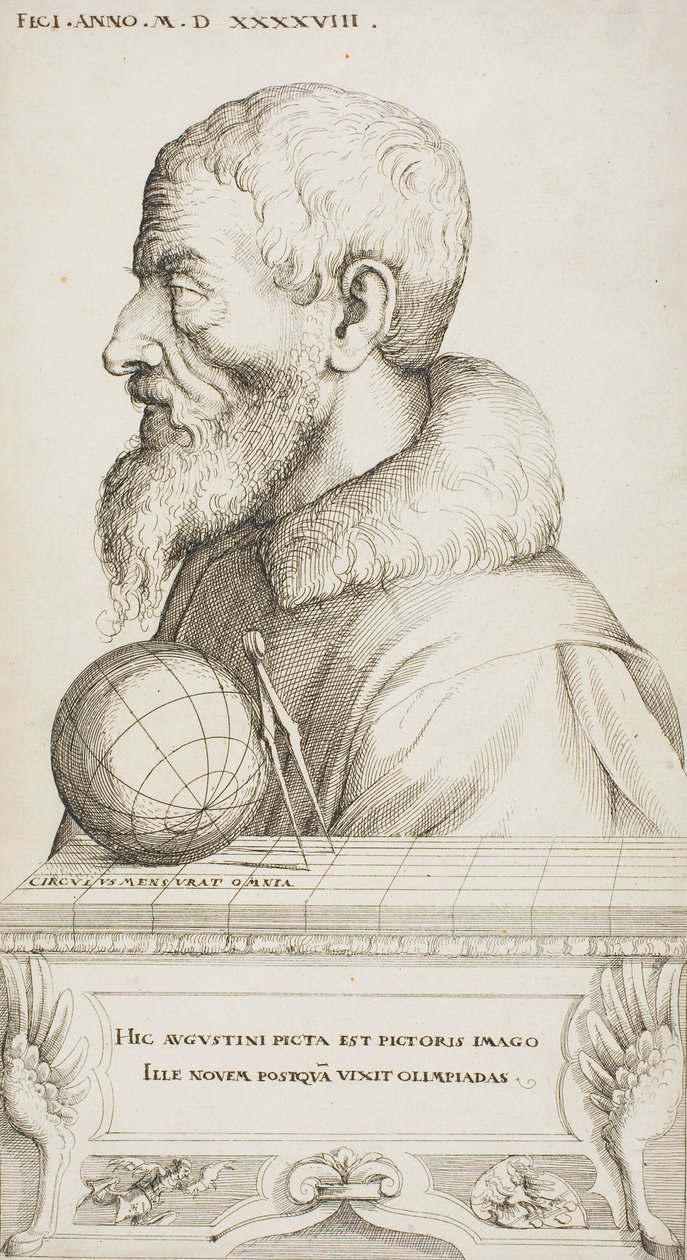 Självporträtt av Augustin Hirschvogel