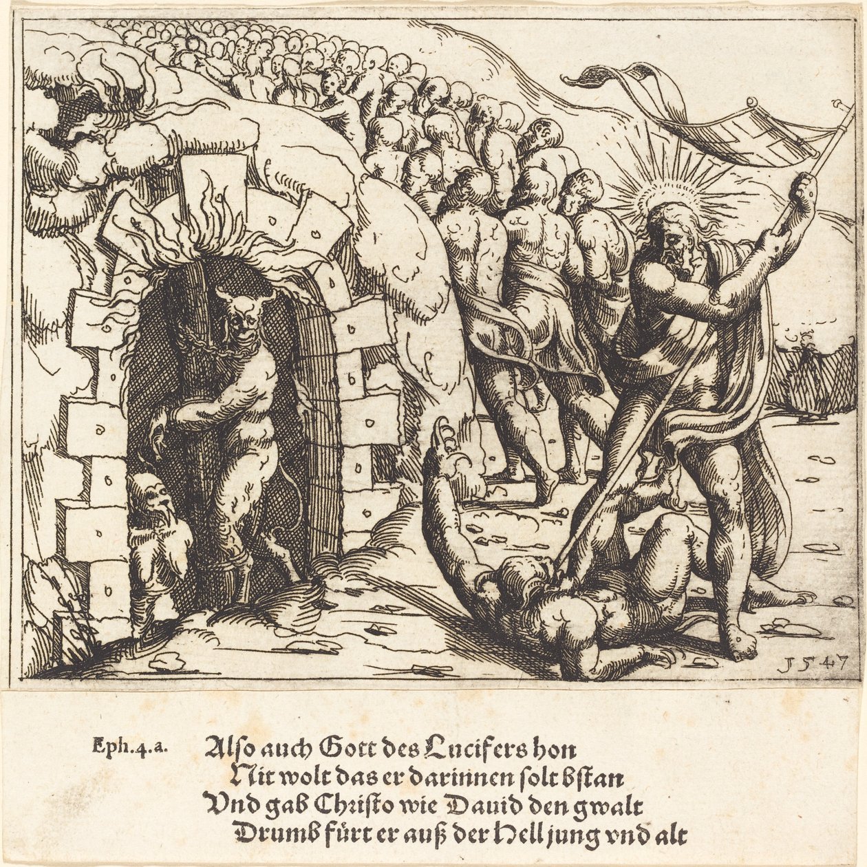 Helvetets harvning, 1547. av Augustin Hirschvogel