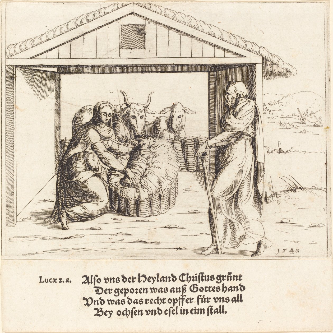 Födelsekyrkan, 1548. av Augustin Hirschvogel