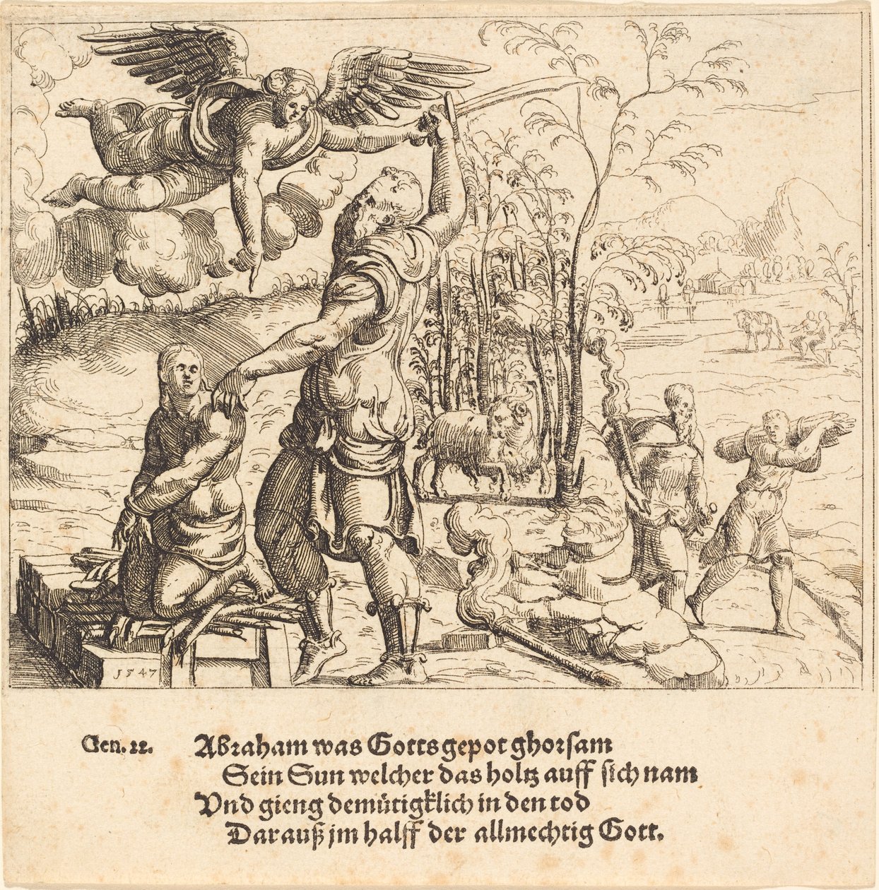 Isaks offer, 1547. av Augustin Hirschvogel