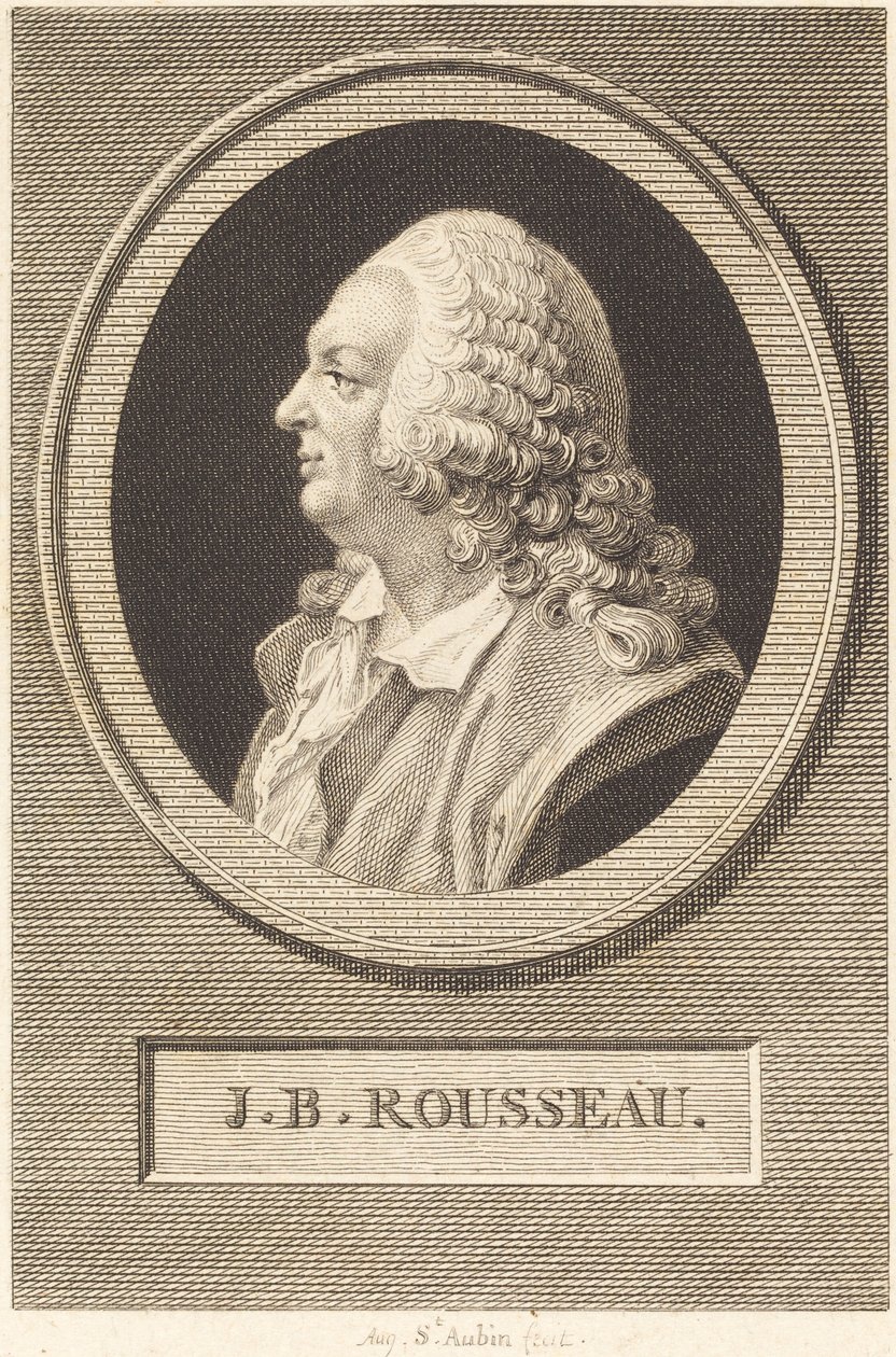 Jean Baptiste Rousseau av Augustin de Saint Aubin