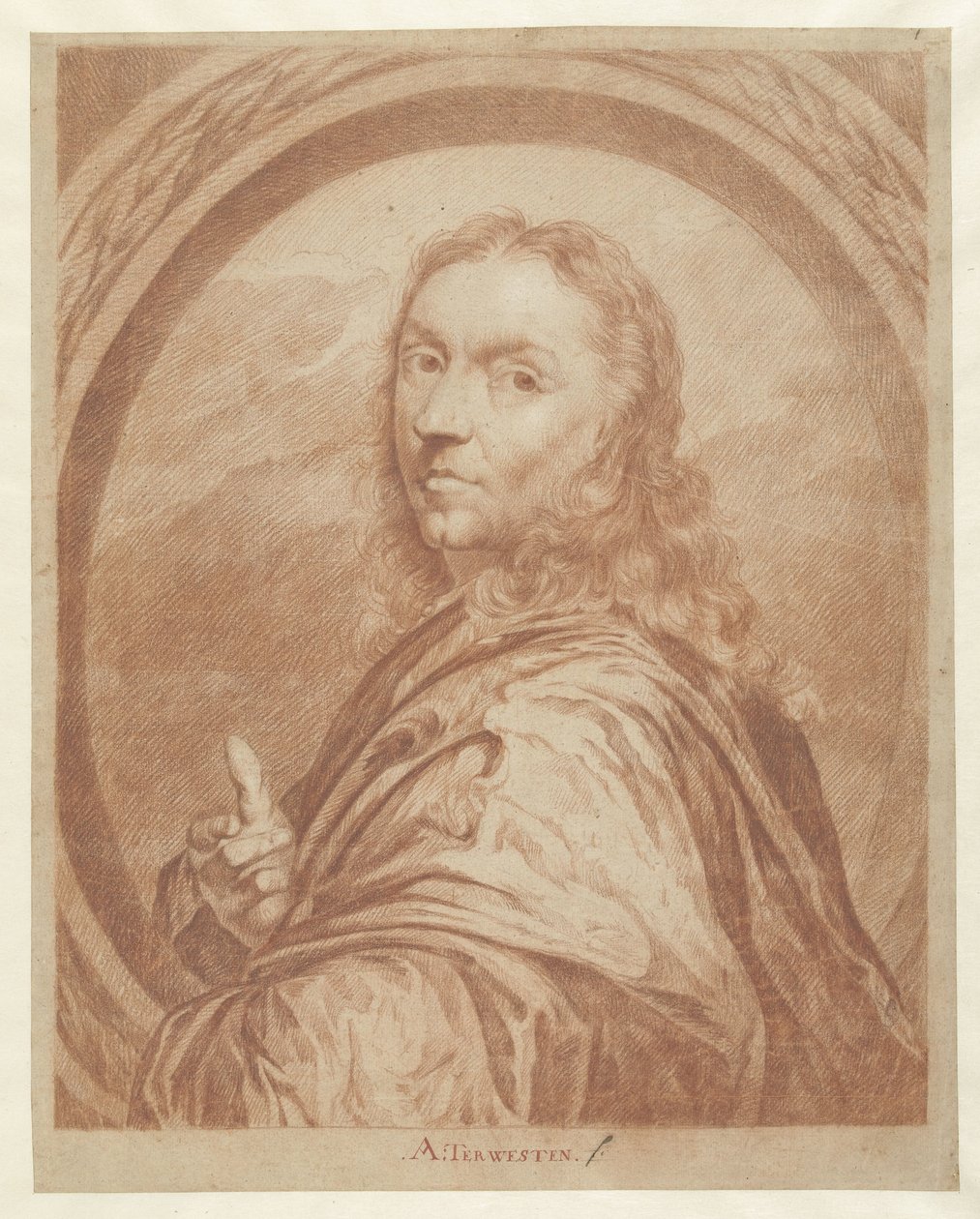 Byst av en man av Augustinus Terwesten (I)