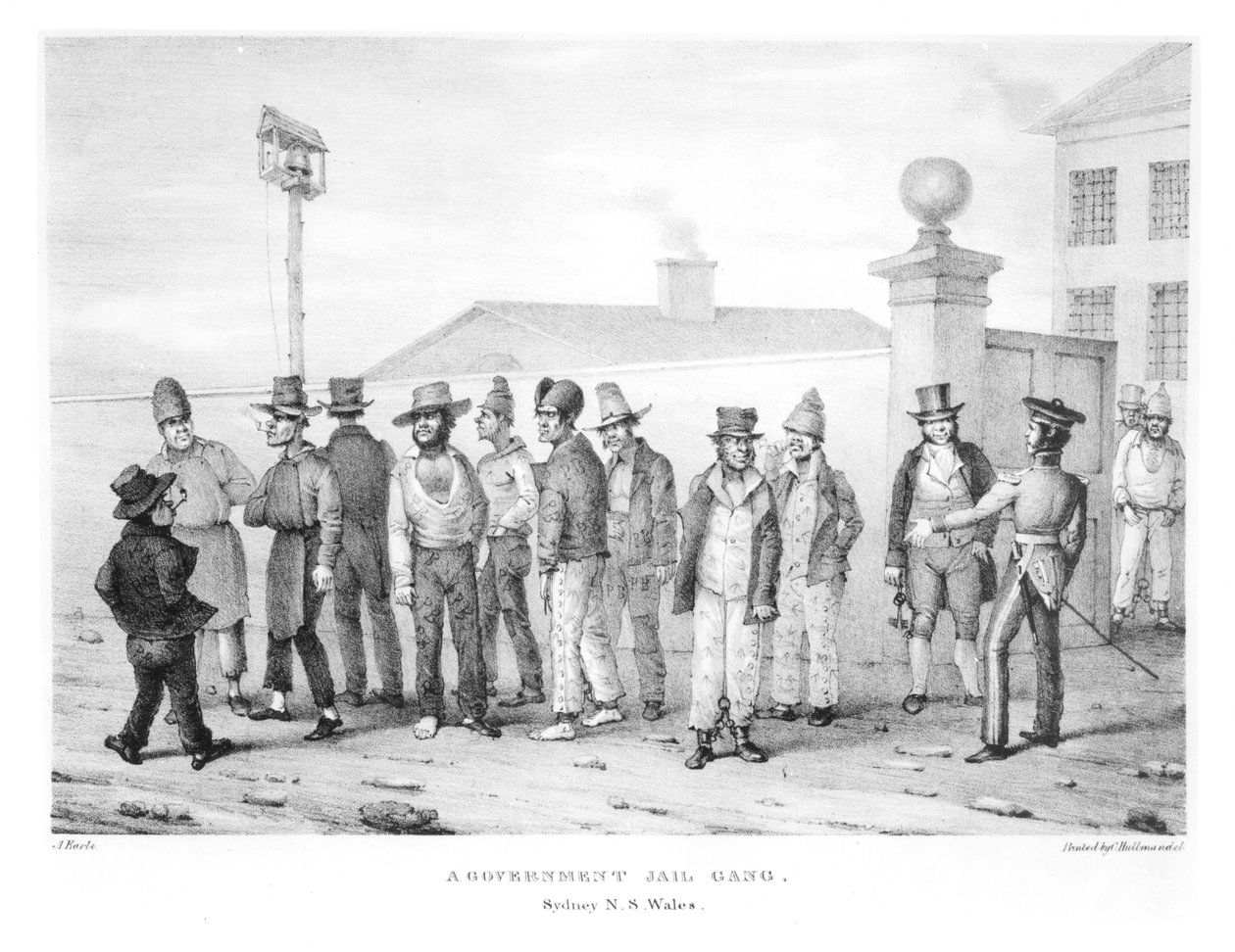 Genge la Jela la Serikali, Sydney, New South Wales, karne ya 19 av Augustus Earle